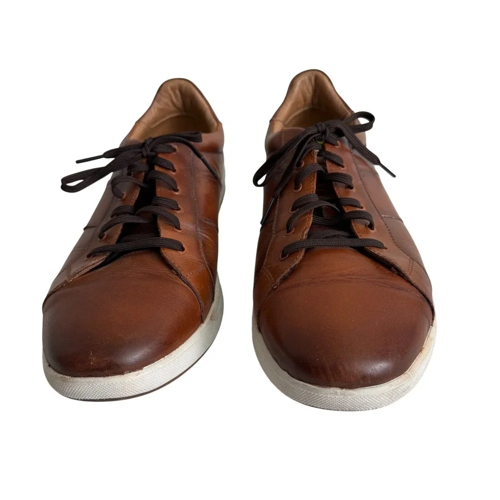 Florsheim Comfortech Mens 13W Brown Leather Lace Up Sneakers 14307-221